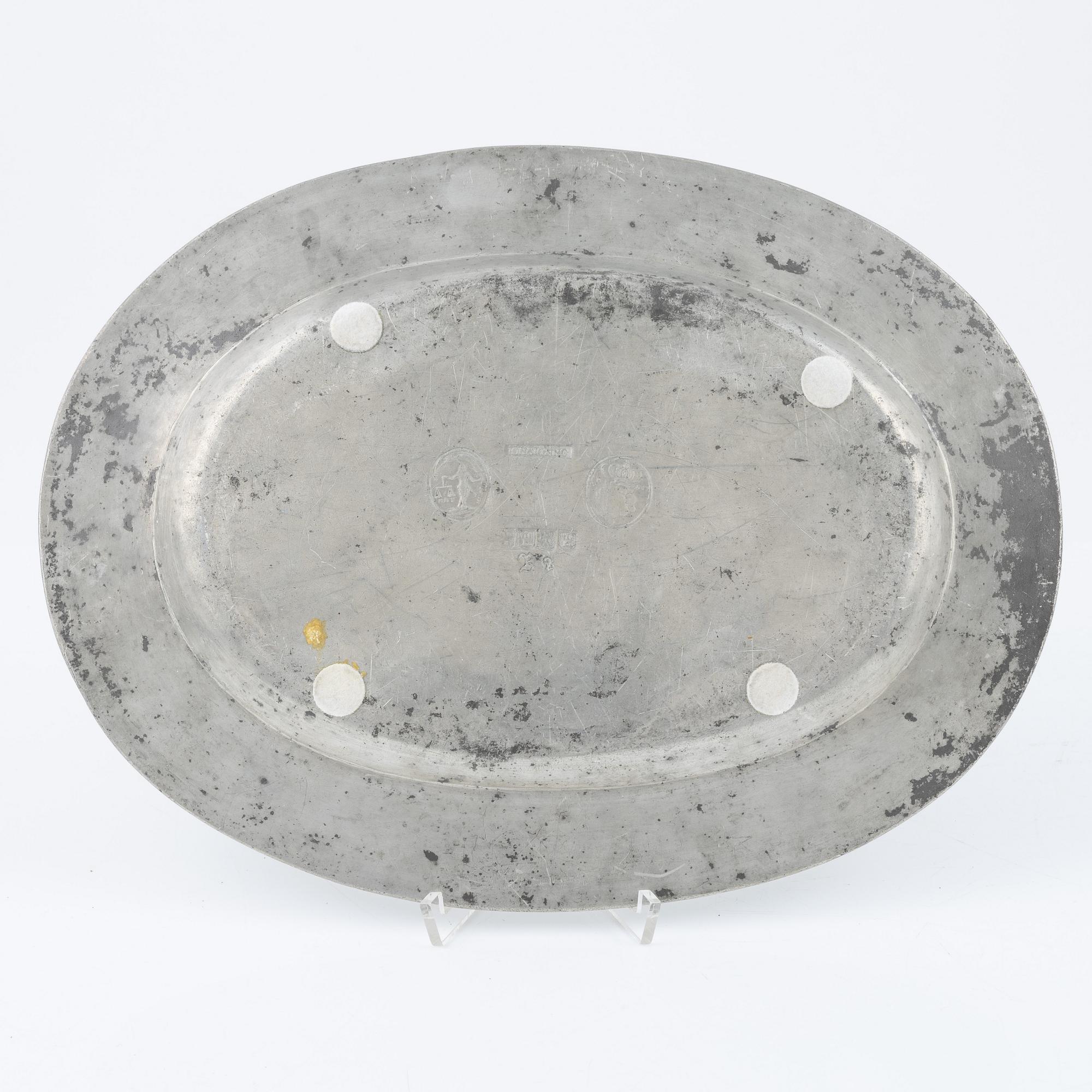 Tenn, 3 delar, Sverige, 1800-tal.