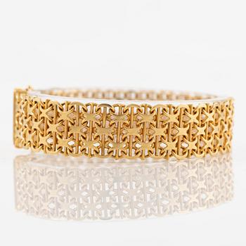 Armband, 18K guld, x-länk.