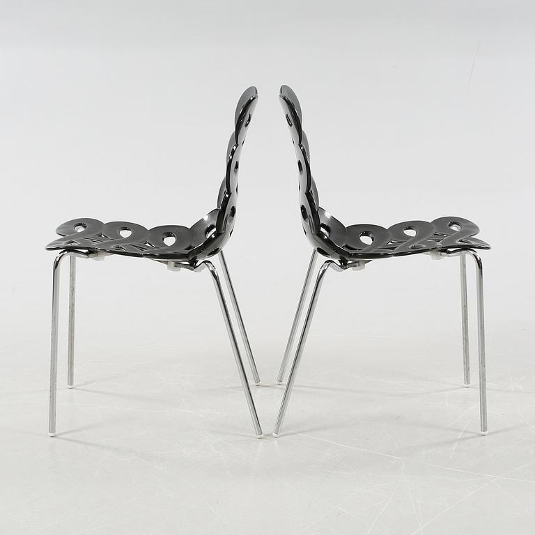 Four late 20th century "Diva" chairs designed by Gino Carollo for Ciacci Kreaty.
