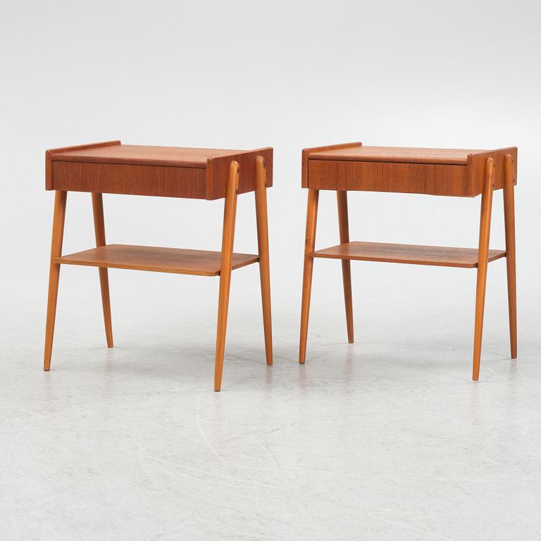 Sängbord, ett par, 1950/60-tal.