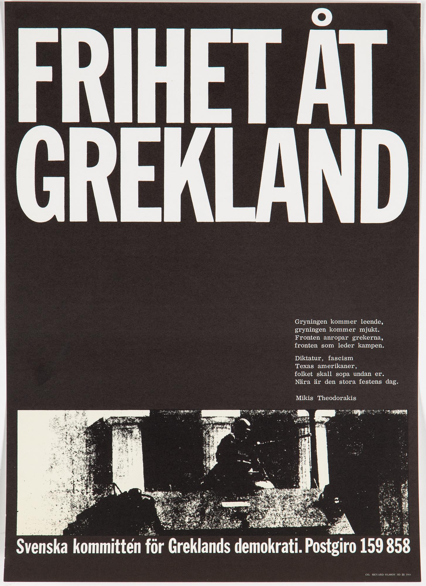 Five swedish posters from the 1960/70s.