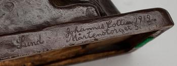 JOHANNES COLLIN, skulptur, brons, sign o dat 1912.