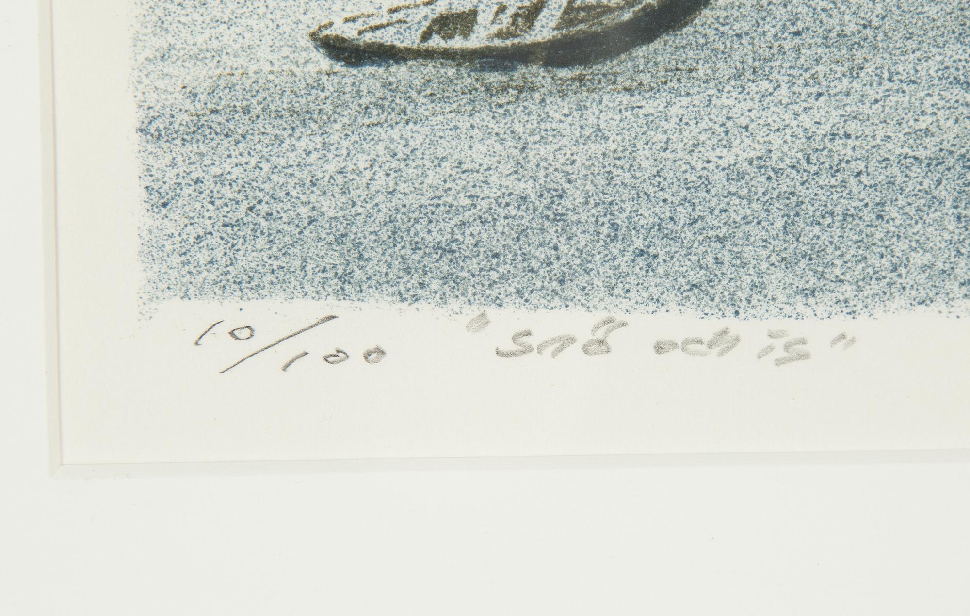 Roland Svensson, färglitografi, signerad och numrerad 10/100.