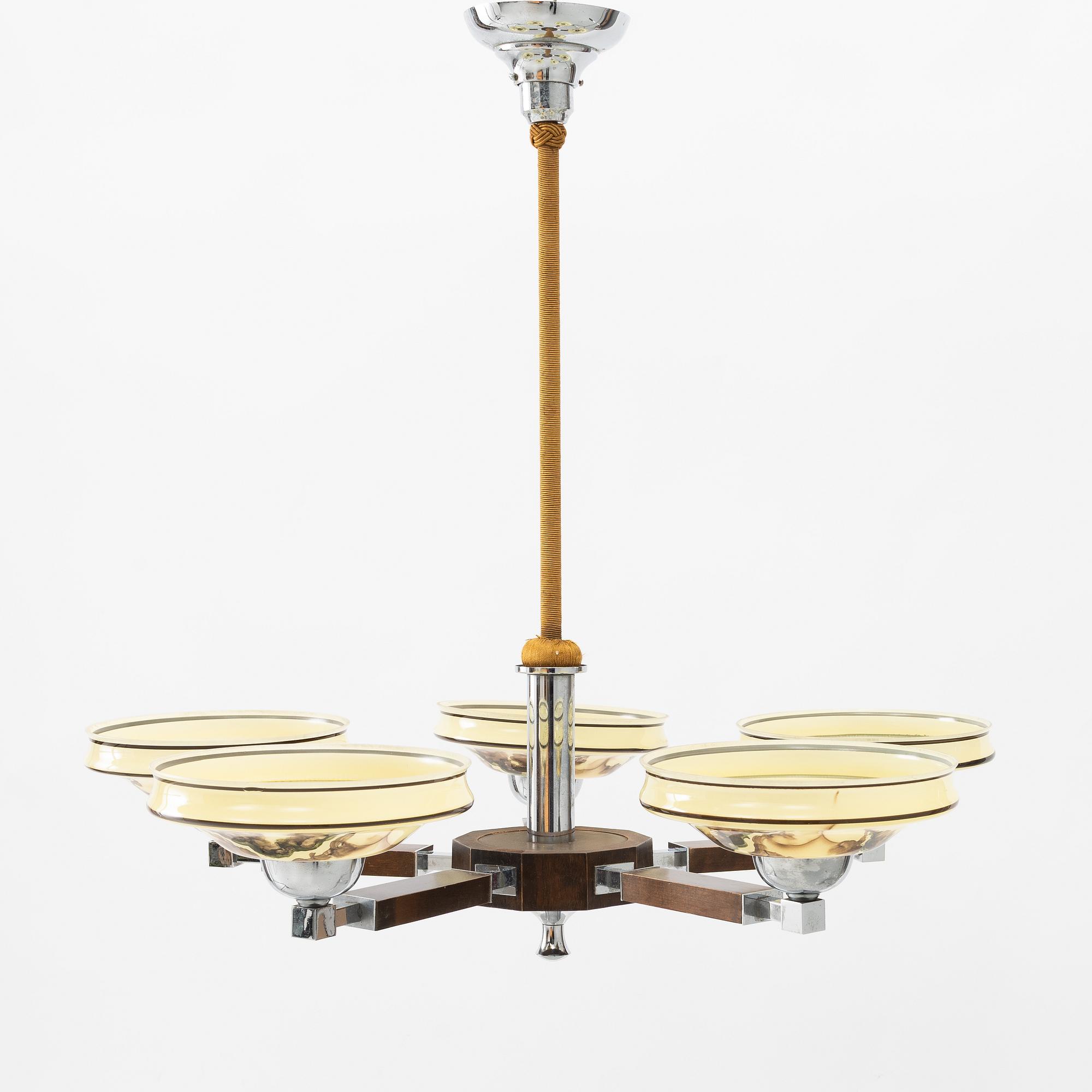 A ceiling lamp, 1930s.