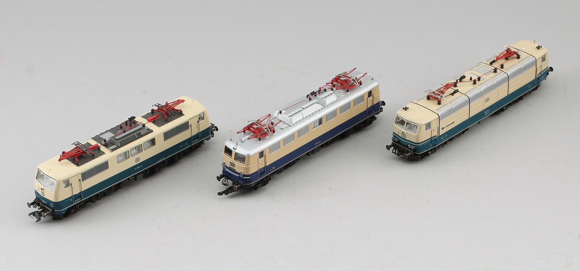 SAMLING MODELLTÅG, 4 delar, Roco, Österrike.