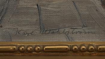 KARL WAHLSTRÖM, olja på duk på pannå, sign.