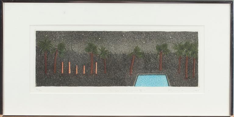 TUULA LEHTINEN, etsningar 2 st, signerad och daterad 1985, numrerad 38/40.