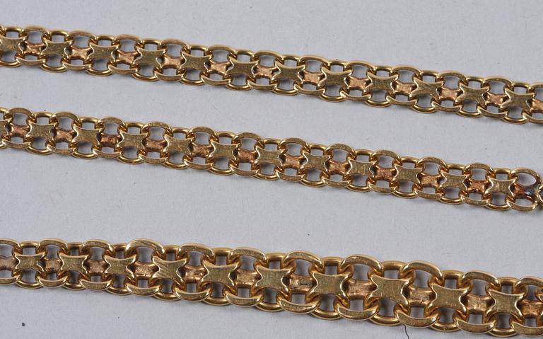HALSBAND, 18 K guld, 24 gram.