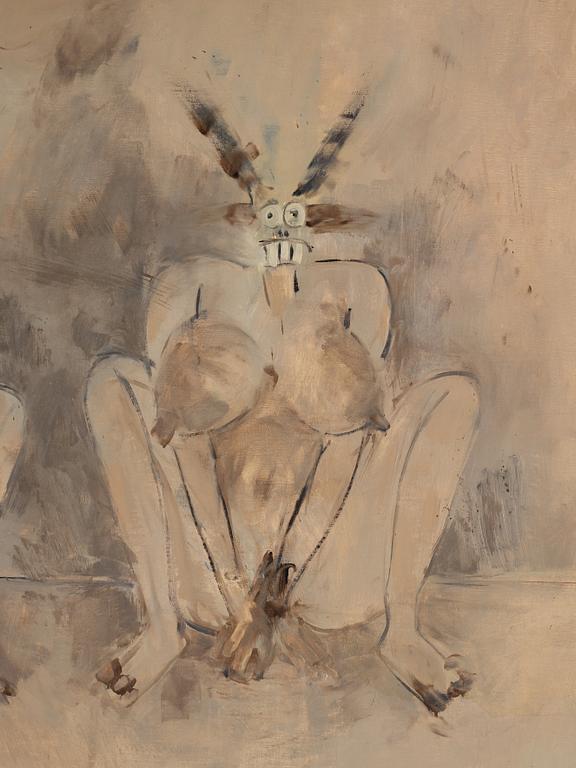 Louis Cane, oil on canvas, signed and dated 1981 verso.