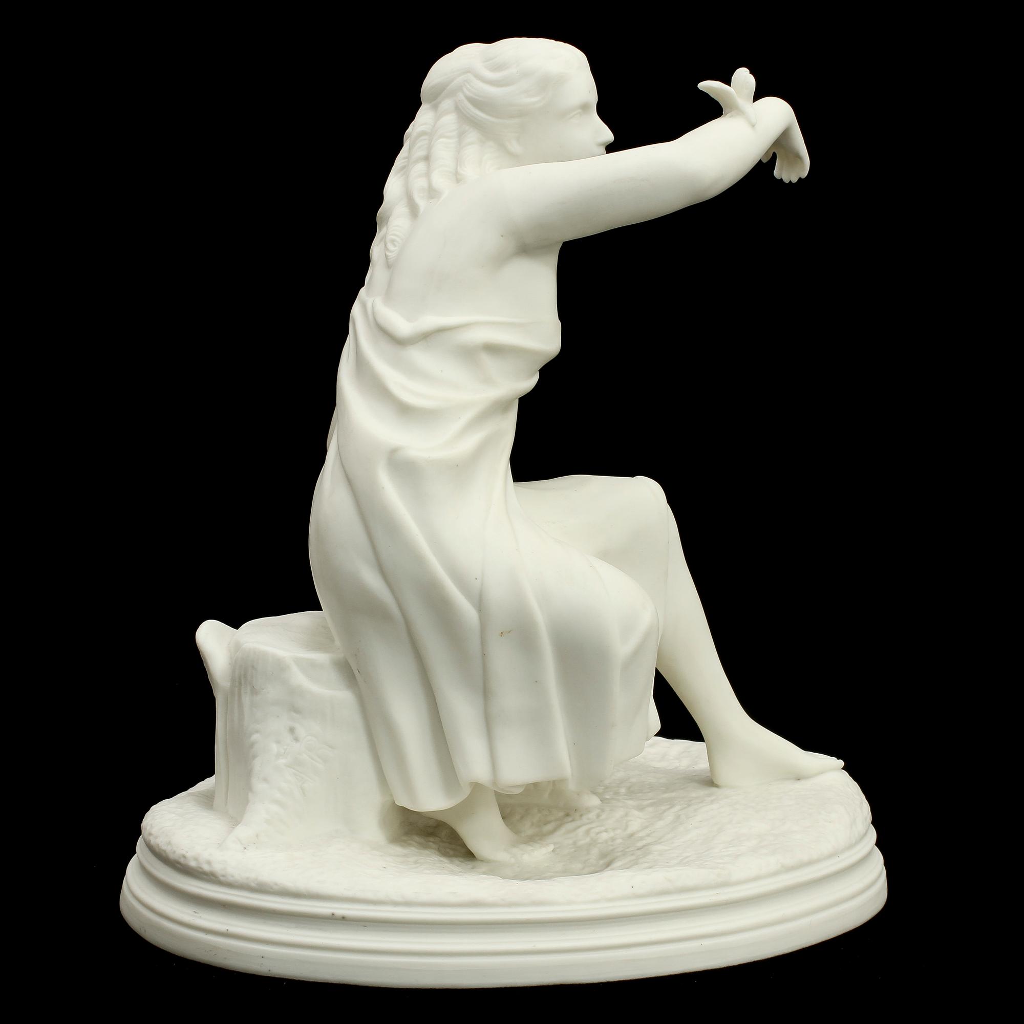FIGURIN, parian, Gustavsberg, sekelskiftet 1800/1900.