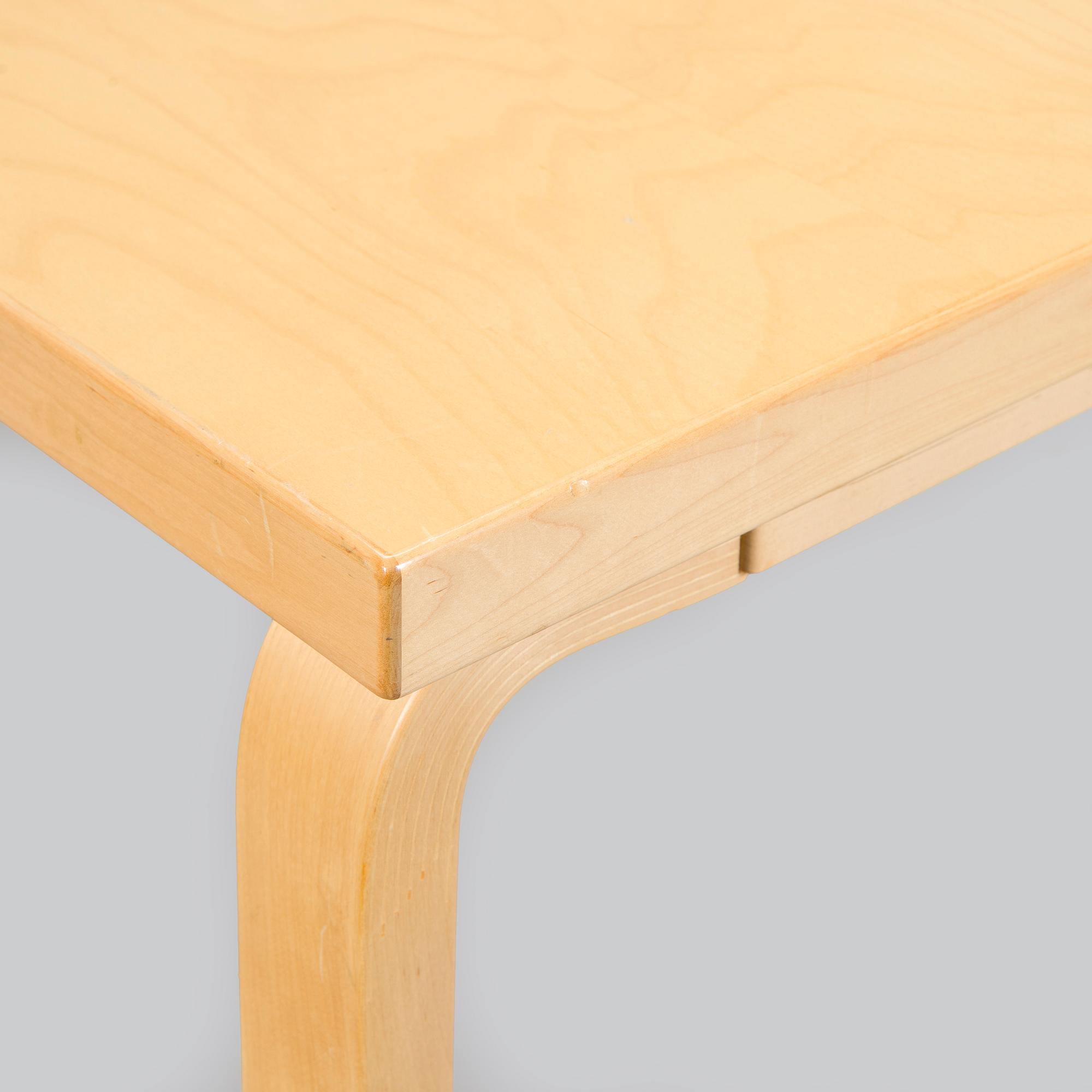 Alvar Aalto, dining table / conference table, model E86 for Artek 1999.