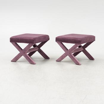 A pair of 'X-Bench' seating, Jonathan Adler, USA, 21st century.