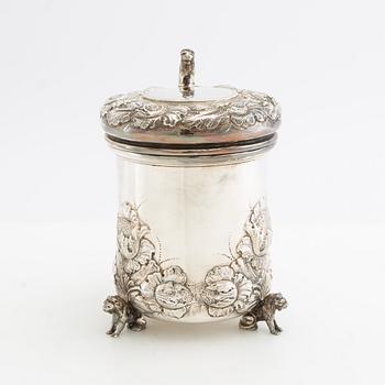 Preben Salomonsen dryckesstop barock-stil sterlingsilver Ljungby Danmark (1964-2009).