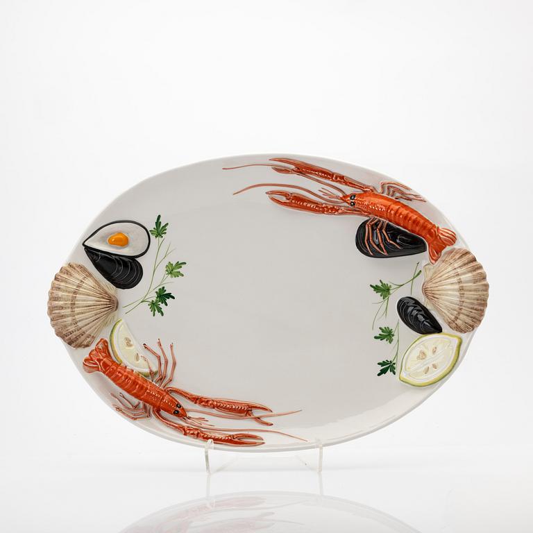 Dinner service, 13 pieces, ceramic, V.B.C. Cre Art, Treviso, Italy.