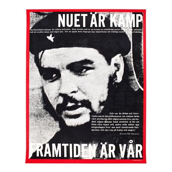 Sigvard Olsson · SIGVARD OLSSON, litografisk affisch, offset, "Nuet är kamp, framtiden är vår", 1967.