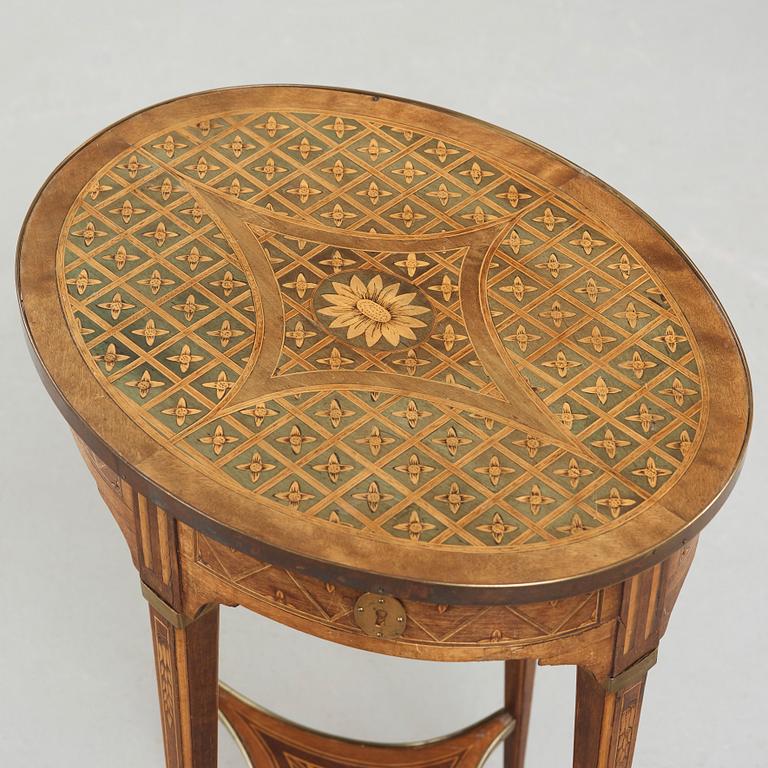 A Gustavian table by Anders Lundelius 1783.