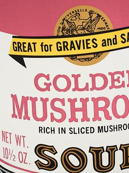Andy Warhol, "Golden Mushroom" ur: "Campbell's soup II".