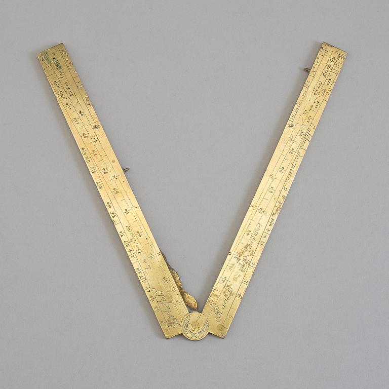 A Brass ector by Butterfield Paris 18th century.