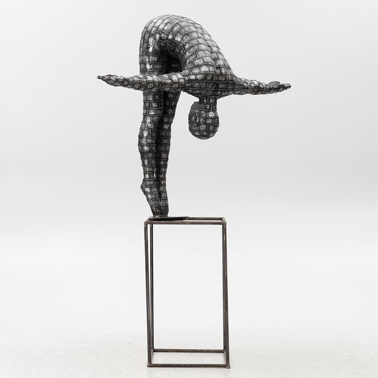 Dekorativ skulptur, patinerad aluminium, Art People Gallery Paris, 2000-tal.