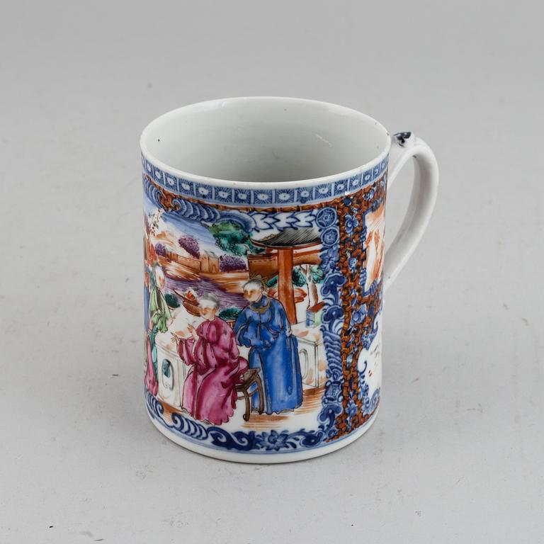 MUGG, kompaniporslin. Qingdynastin, Qianlong (1736-95).