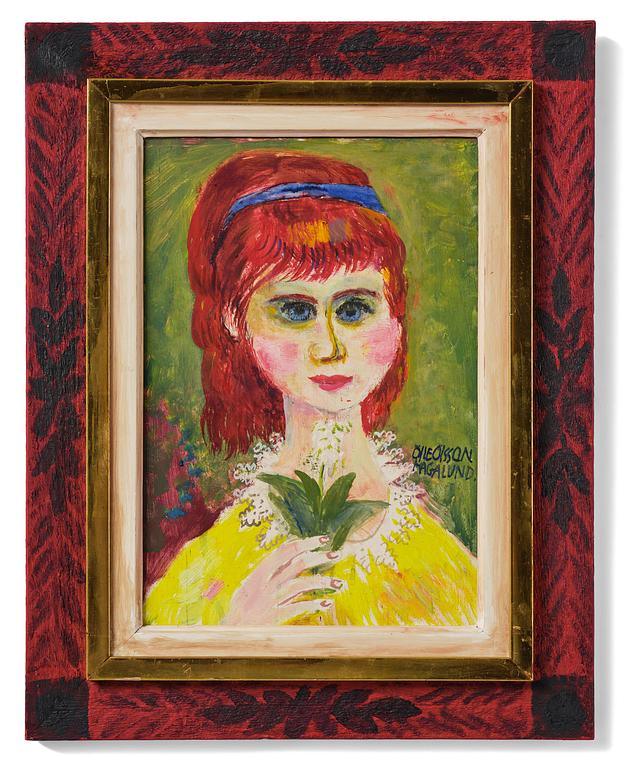 Olle Olsson-Hagalund, Flicka med blommor.
