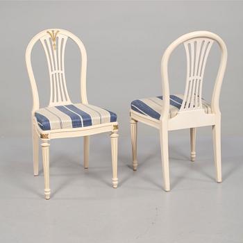 MATSALSGRUPP, 5 delar, gustaviansk stil, 1900-talets andra hälft.