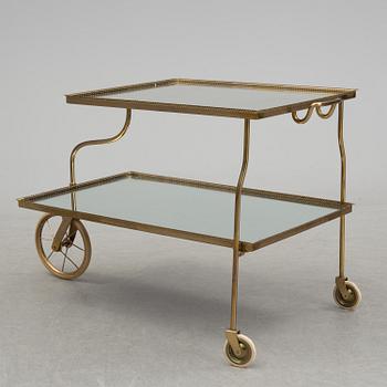 JOSEF FRANK, tevagn/serveringsvagn modell 889, Firma Svenskt Tenn, formgiven på 1930-talet.