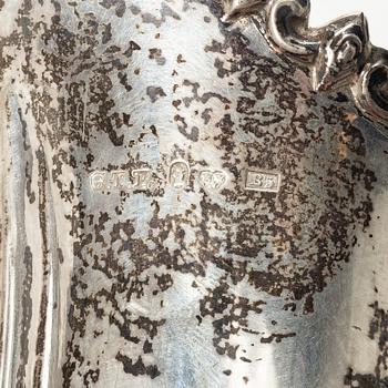 Gustaf Theodor Folcker, Cream jug, silver, neo-Rococo, Stockholm 1856.