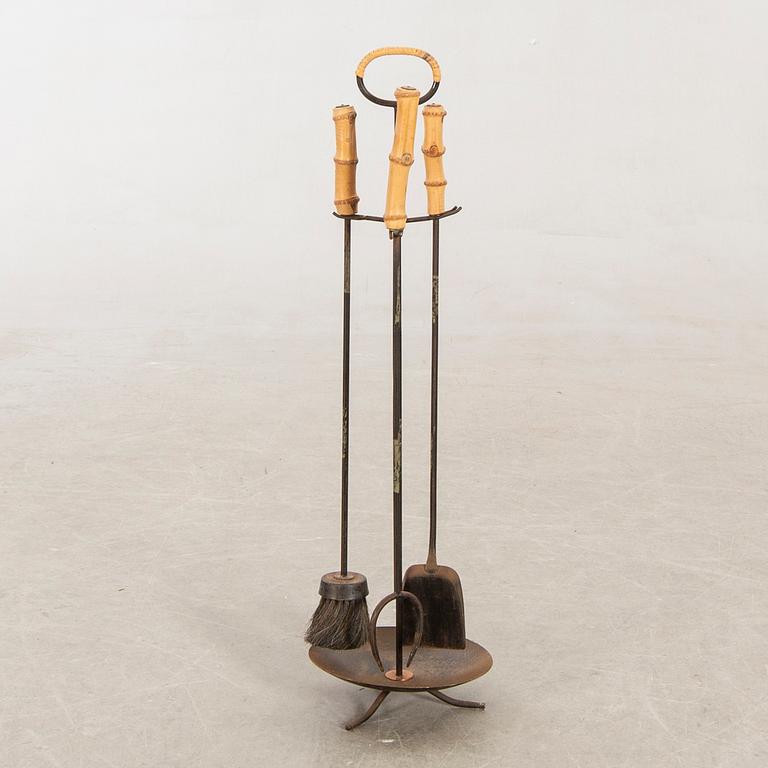 Ystad metal, fire rack with 3 parts, 60s.