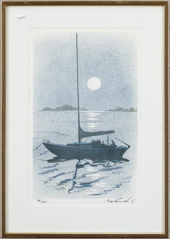 ROLAND SVENSSON, färglitografi, signerad och numrerad 166/350.