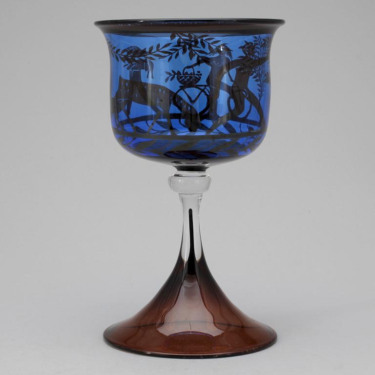 POKAL, glas, graal, Gunnar Cyrén, Orrefors.