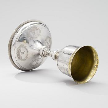 A CHALICE, silver, Moscow 1781, Semen Petrov Kuszov.