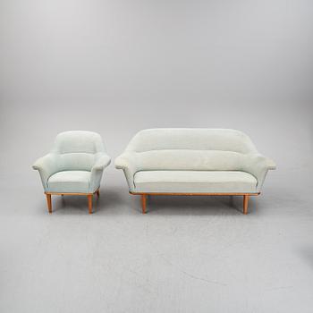 Bertil Fridhagen, fåtölj och soffa, 1900-talets mitt.