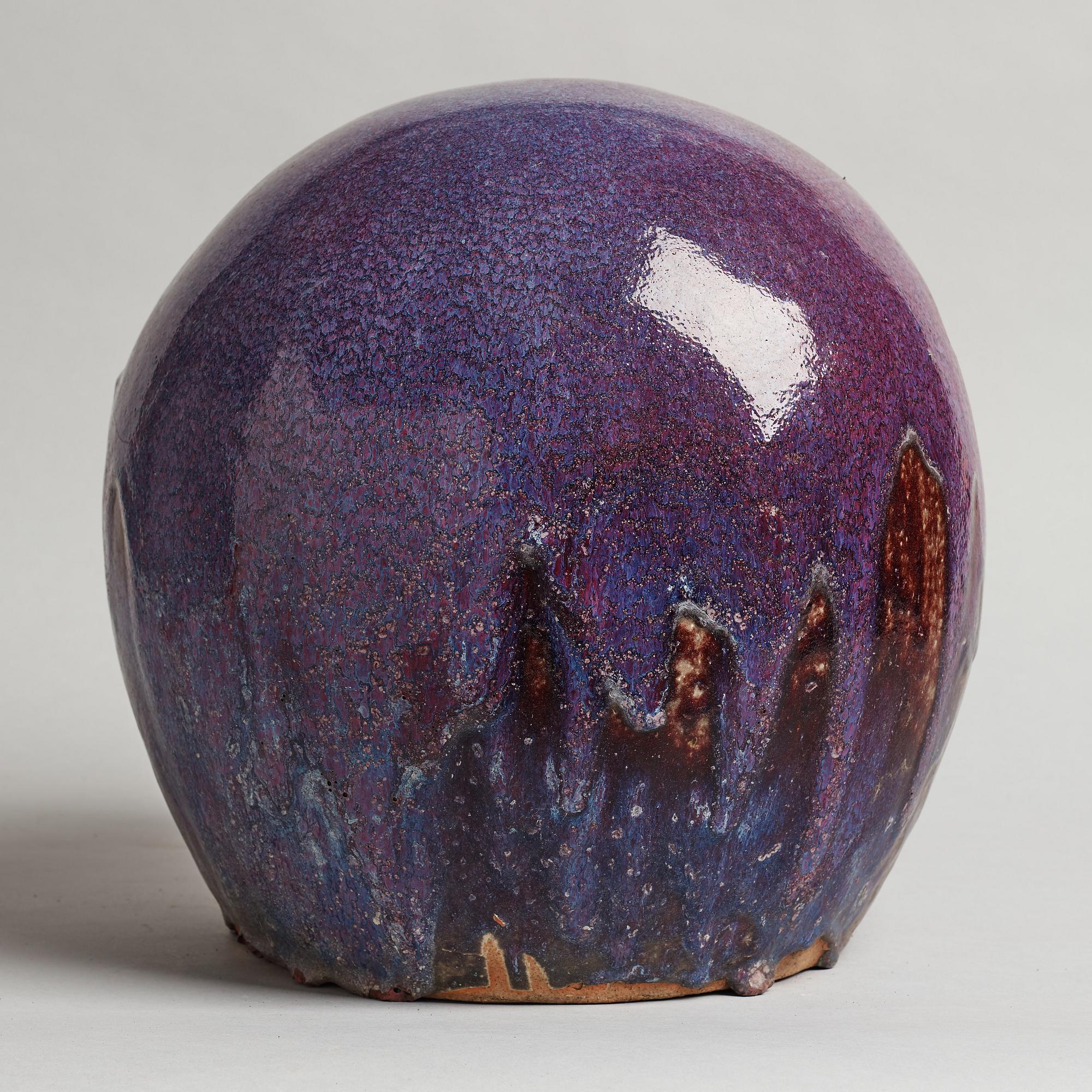 ULLA & GUSTAV KRAITZ, a stoneware "Sphere" sculpture, Förslöv 1983.
