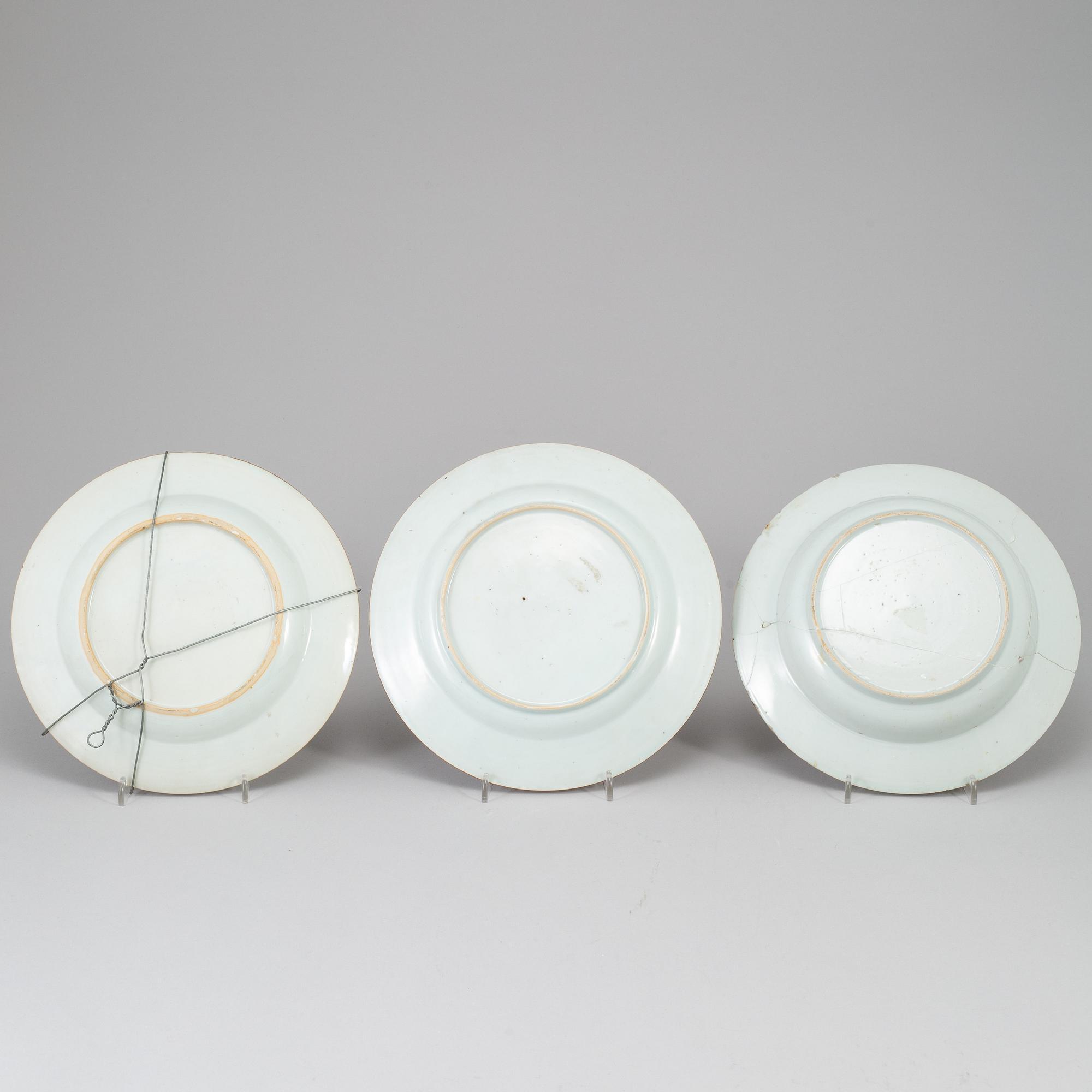 PARTI, porslin, åtta delar, kompaniporslin. Qingdynastin, Qianlong.