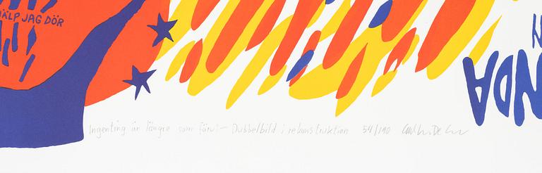 Carl Johan De Geer, "Ingenting är längre som förut - Dubbelbild i rekonstruktion".