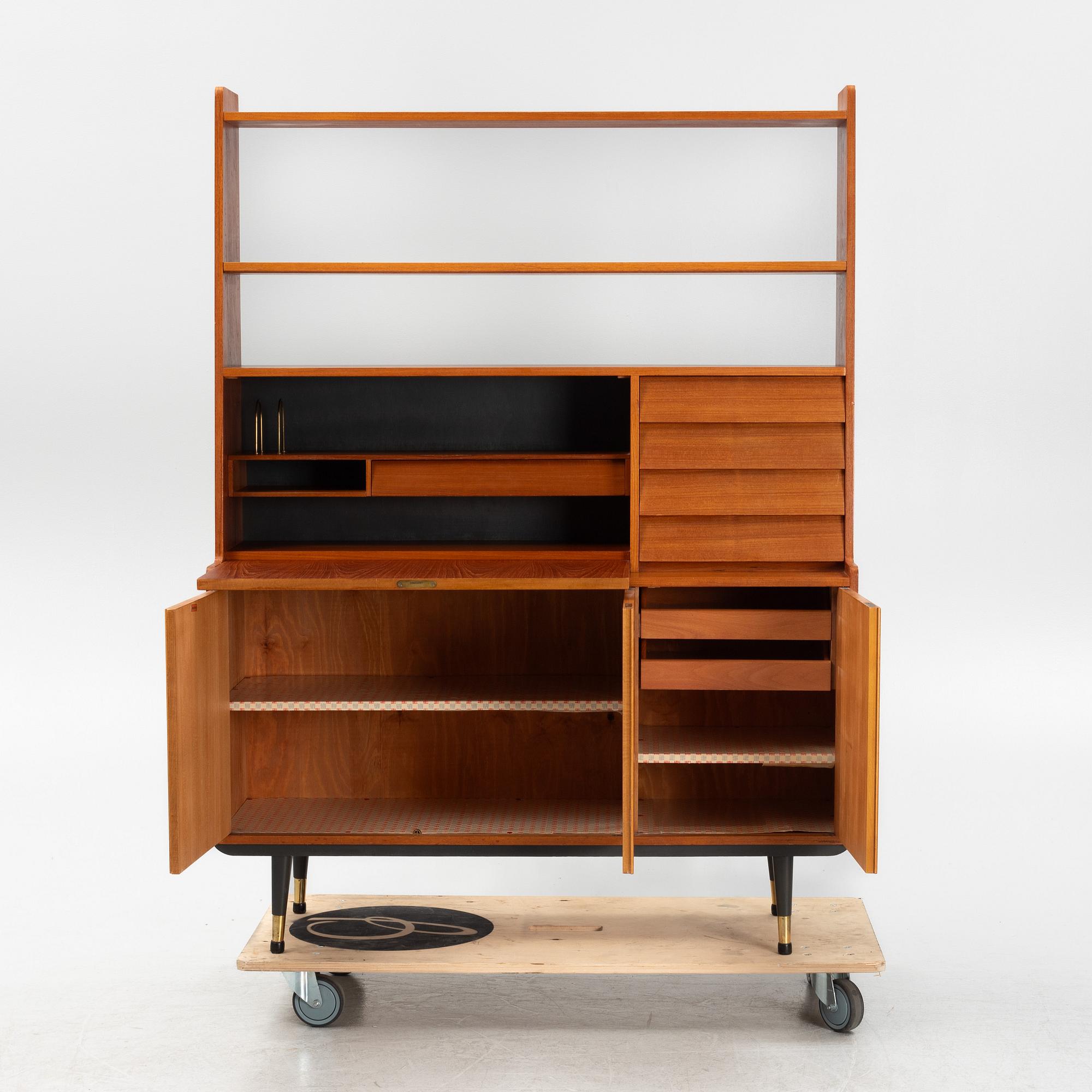 A bookcase, Bräntorps, Nybro, Sweden, 1950's.
