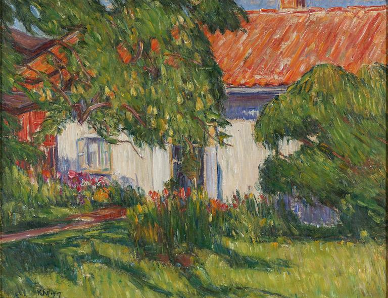 KARL NORDSTRÖM, olja på duk, signerad och daterad 1917.