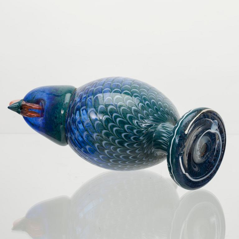 FÅGEL, glas, "Kaiku", Oiva Toikka, Notsjö. Modellen formgiven 1986.