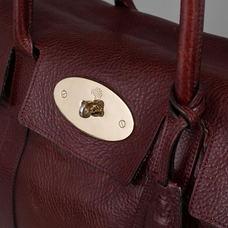 MULBERRY, a oxblood 'Bayswater' bag.