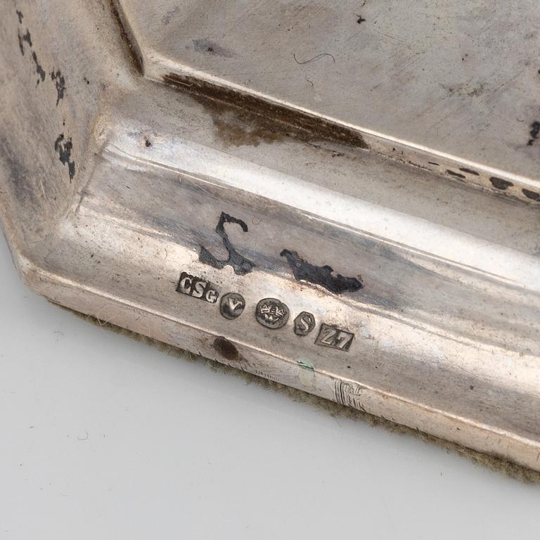 Kandelabrar, ett par, Carl Sandberg Eftr, Ystad, 1926.