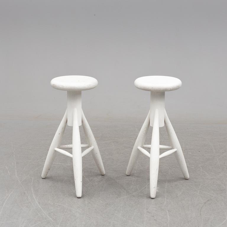 EERO AARNIO, a pair of 'Rocket' bar stools, from Artek, designed 1995.