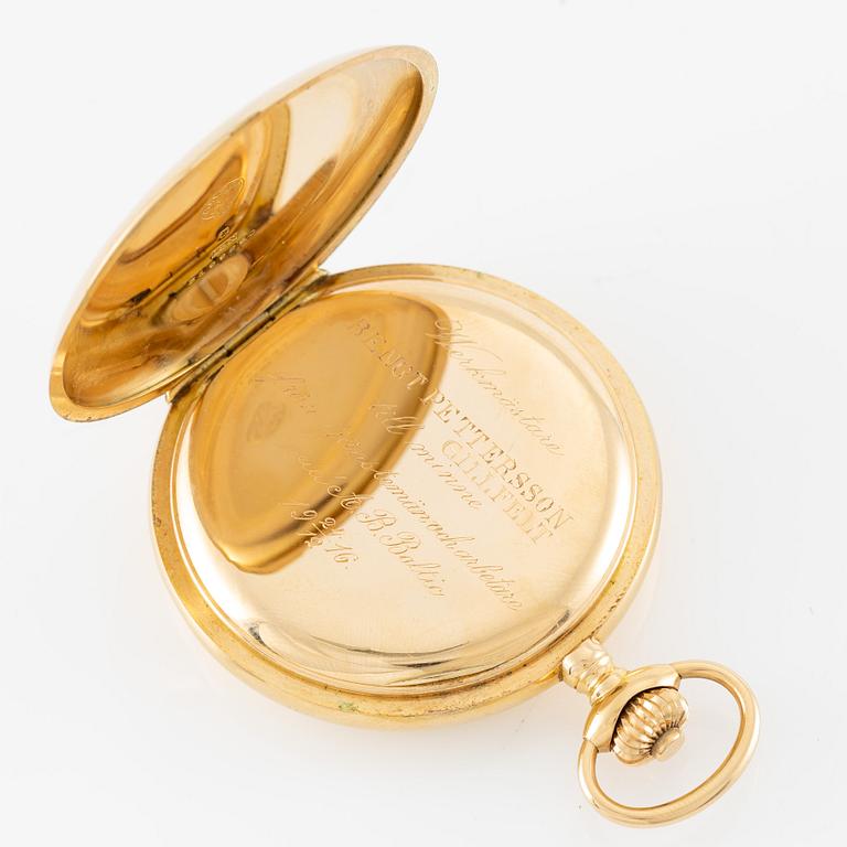 Omega, pocket watch, hunter, 53.5 mm.