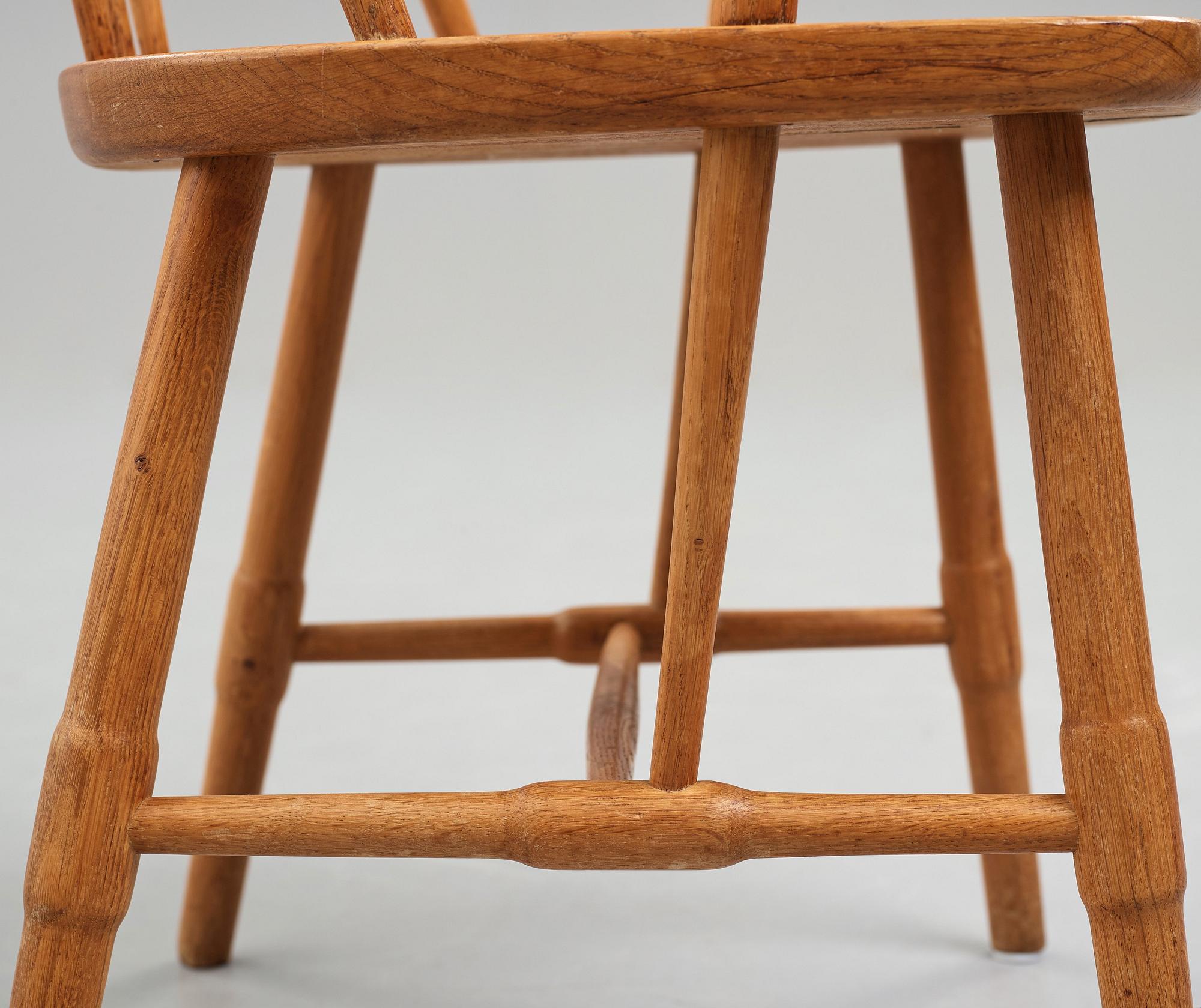 HANS J WEGNER, a "Windsor" chair for Mikael Lauersen, Denmark, 1940's.