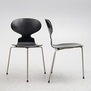 Arne Jacobsen, chairs, 4 pcs, "Ant", Fritz Hansen, Denmark, second half of the 20th century.