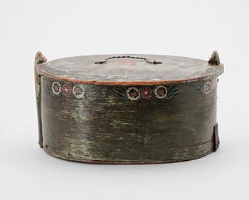 FORSKRIN, trä, allmoge. Bär undertill datering 1811.