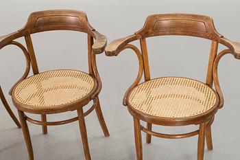 A set of four armchairs first half of the 20th century.