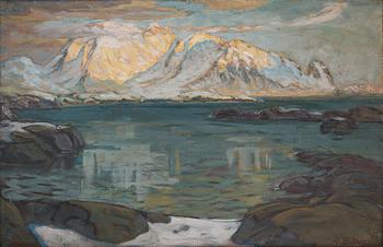 715. Anna Boberg, Scene from Lofoten.