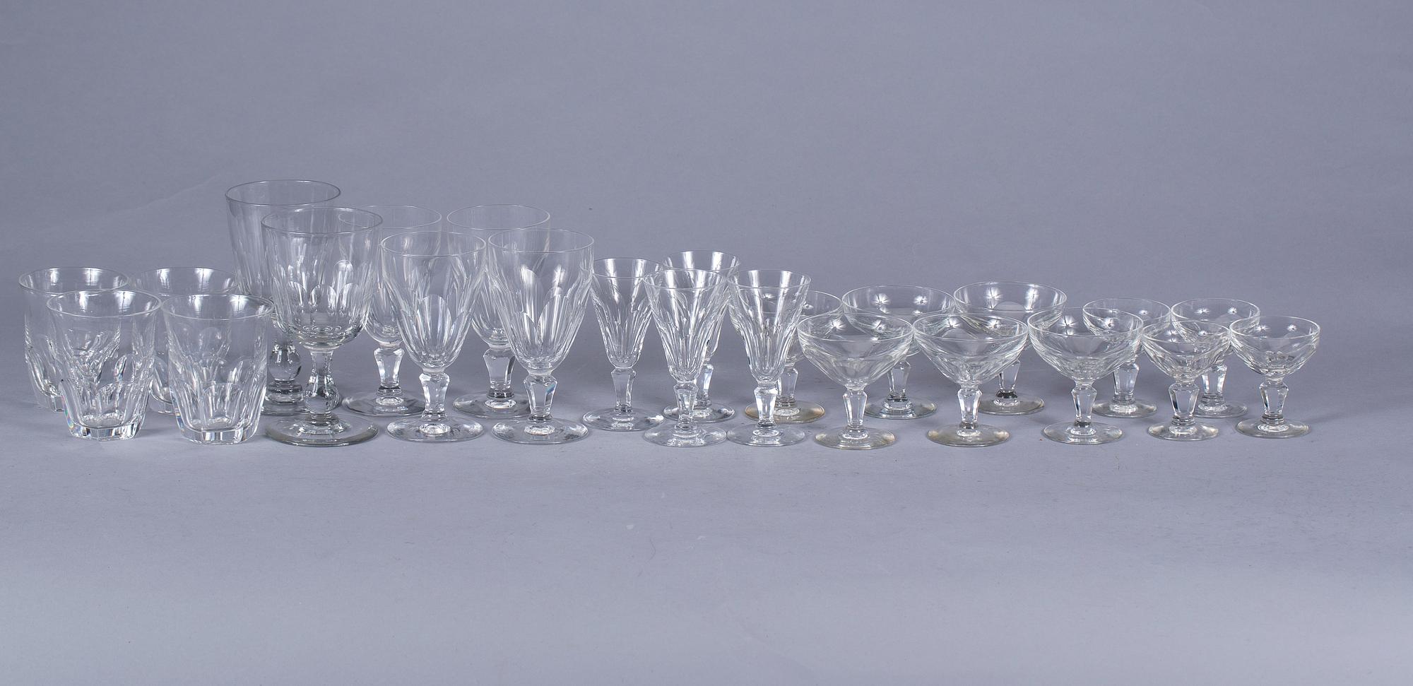 GLASSERVIS, 54 delar, "Carlton", Kosta.