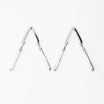 Harald Nielsen, A pair of silver nutcrackers, 'Old Danish', Georg Jensen, Denmark.